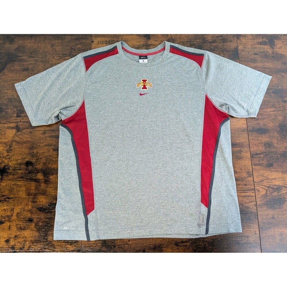 Nike Iowa State Cyclones Team Shirt Gray Red XL Vintage 2000s